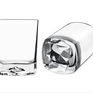 7 x Lead Free Crystal Glass - On the Rocks